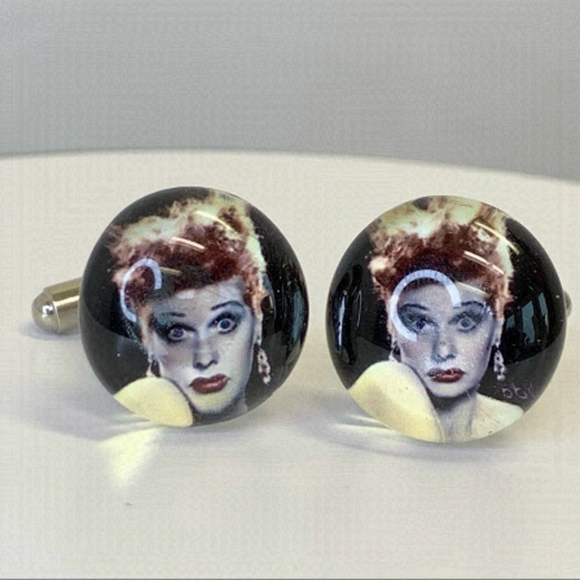 I Love Lucy Other - I love Lucy coloured cufflinks